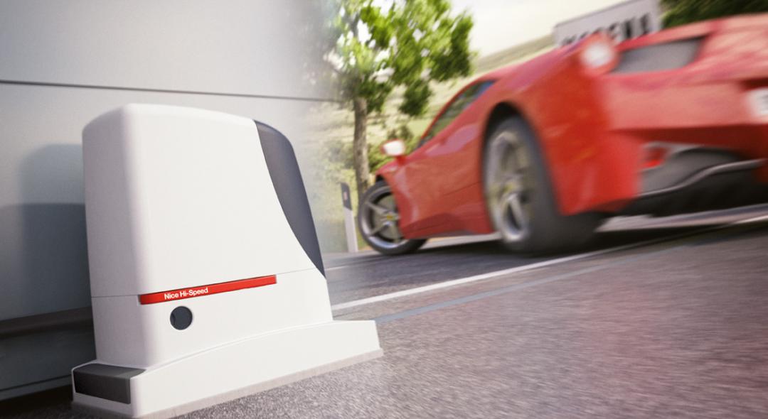 Hi-speed, la nouvelle gamme Nice de motorisation pour portails : plus rapide que jamais !